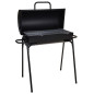 ProGarden Barbecue au charbon en forme de cylindre Diamètre 33 cm