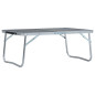 Table pliable de camping Gris Aluminium 60x40 cm