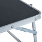 Table pliable de camping Gris Aluminium 60x40 cm