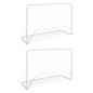 Buts de football 2 pcs avec filets 182x61x122 cm Acier Blanc