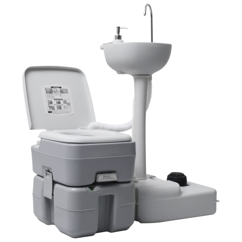 Ensemble de toilette support de lavage des mains réservoir eau