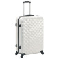 Valise rigide 3 pcs Argenté brillant ABS