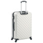 Valise rigide 3 pcs Argenté brillant ABS