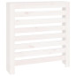 Cache radiateur Blanc 79,5x19x84 cm Bois massif de pin