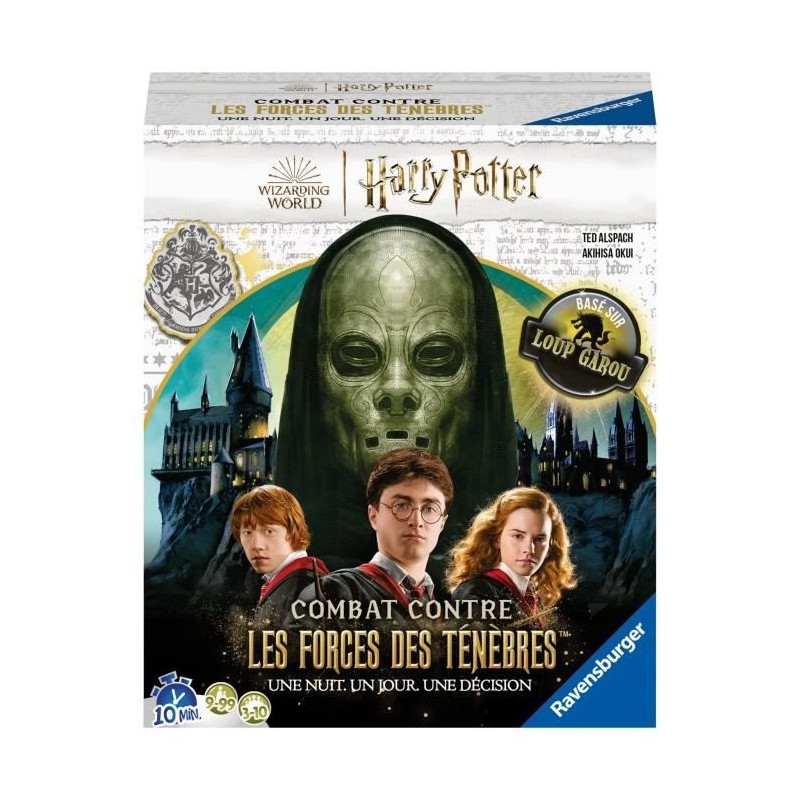 Jeux de société Harry Potter Combat contre les forces de ténebres, basé sur le jeu Loup-Garou, Des 9 Ans, Ravensburger, 2735