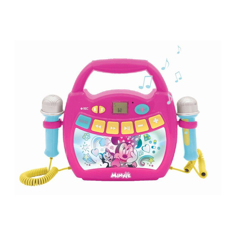 Enceinte Bluetooth Minnie Mouse - LEXIBOOK - Effets Lumineux, Micros et Batterie Rechargeable