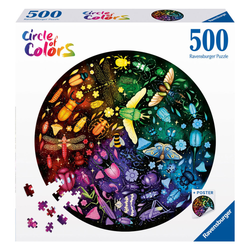 Ravensburger - Jigsaw puzzle Circle of Colors Insects, 500 pcs. 120008200?