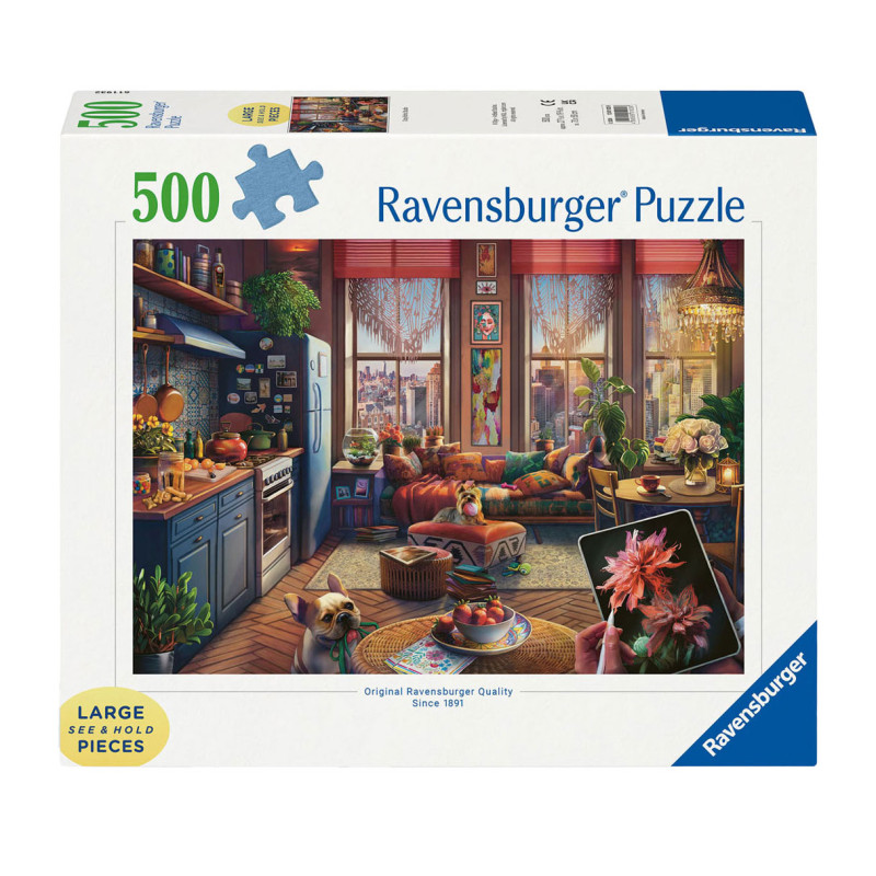 Ravensburger - Jigsaw Puzzle Cozy Boho Studio, 500pcs. 120010258