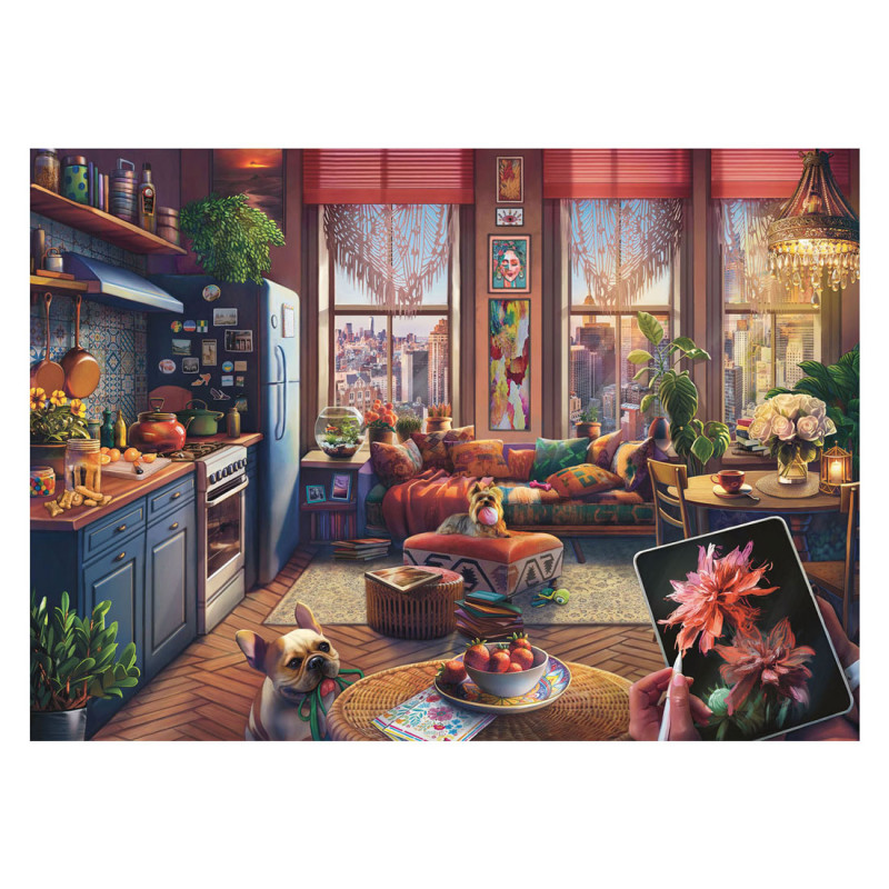 Ravensburger - Jigsaw Puzzle Cozy Boho Studio, 500pcs. 120010258