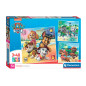 Clementoni Jigsaw Puzzle Super Color Square PAW Patrol, 3x48pcs 25301