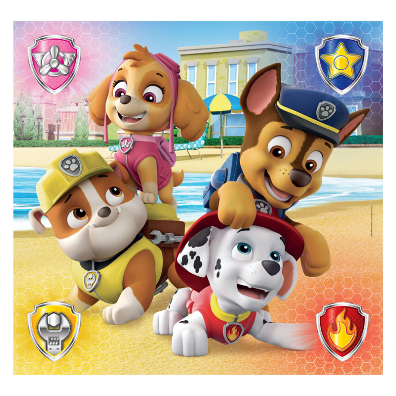 Clementoni Jigsaw Puzzle Super Color Square PAW Patrol, 3x48pcs 25301