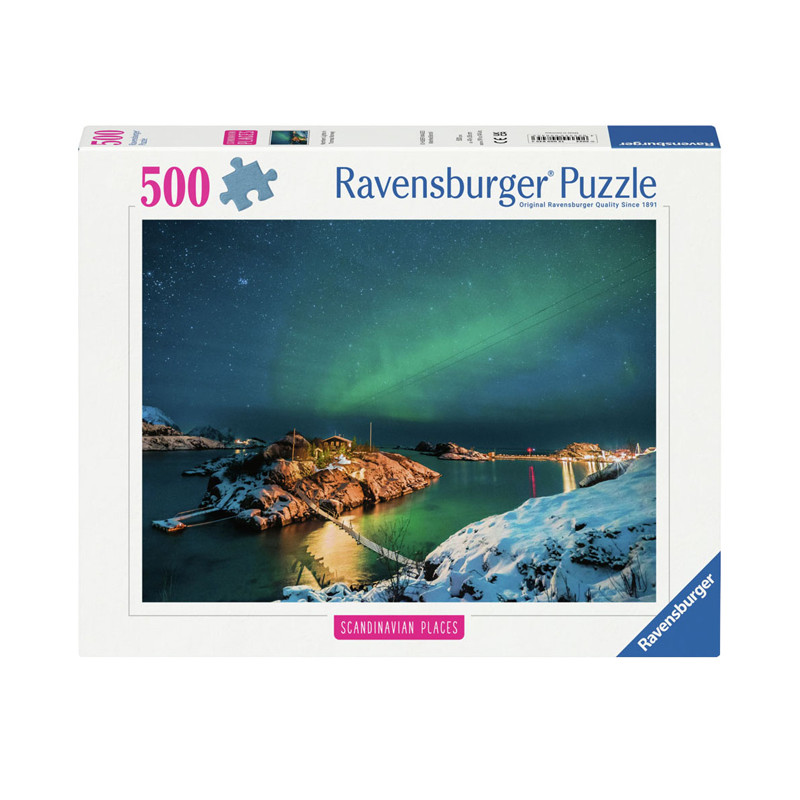 Ravensburger - Jigsaw puzzle Nordlichter Ub.Bergsfjord, 500 pcs. 12000845 3