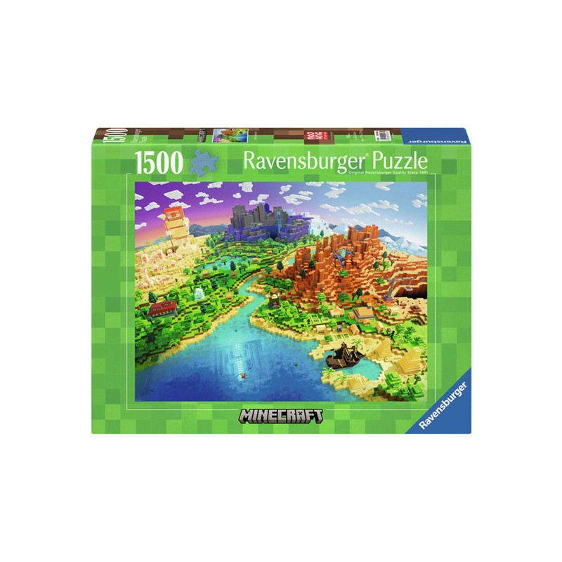 Ravensburger - Jigsaw puzzle World Of Minecraft, 1500 pcs. 120004332