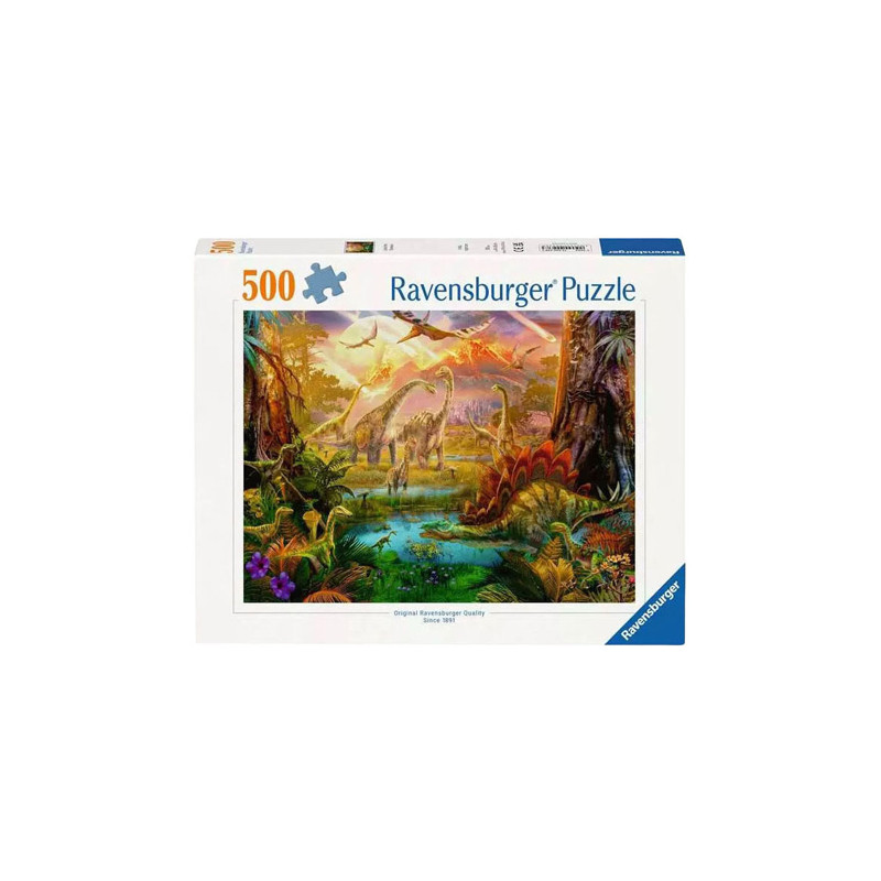 Ravensburger - Jigsaw puzzle Land of the Dinosaurs, 500 pcs. 120002383