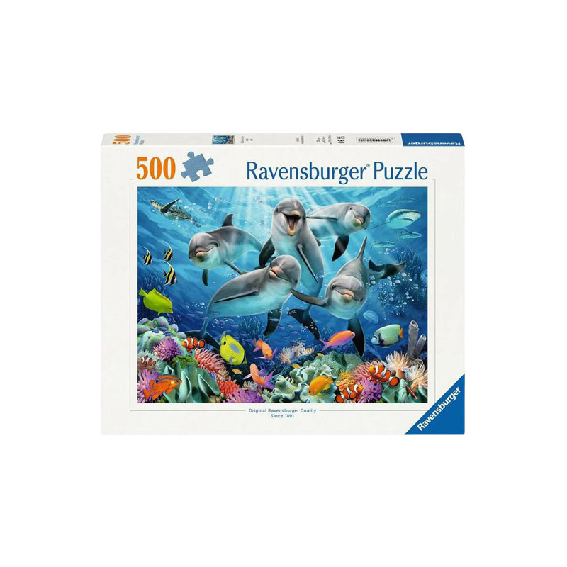 Ravensburger - Jigsaw puzzle Dolphins in the Coral Reef, 500 pcs. 120002000