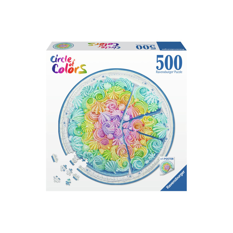 Ravensburger - Jigsaw Puzzle Around Rainbow Cake, 500pcs. 173495