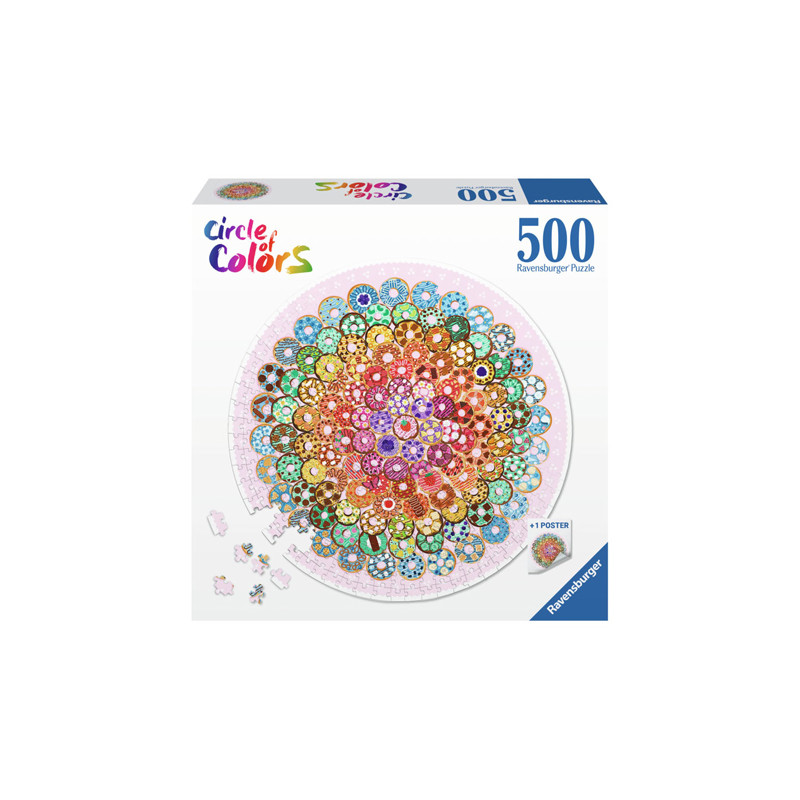 Ravensburger - Jigsaw Puzzle Around Donuts, 500pcs. 173464