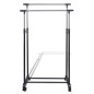 Porte manteaux réglables 2 pcs 2 rails d accrochage