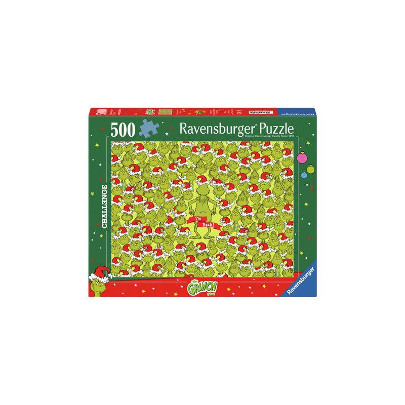 Ravensburger - Jigsaw Puzzle Merry Grinchmas Challenge, 500 pcs. 12001224 5