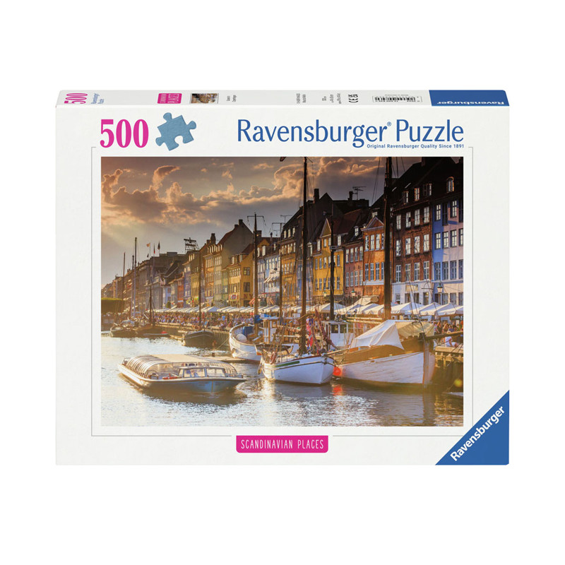 Ravensburger - Jigsaw puzzle Sonnenunt.in Copenhagen, 500pcs. 12000846 0