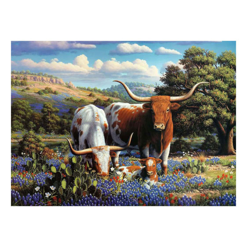 Ravensburger - Jigsaw puzzle Loving Longhorns, 500 pcs. 120008262