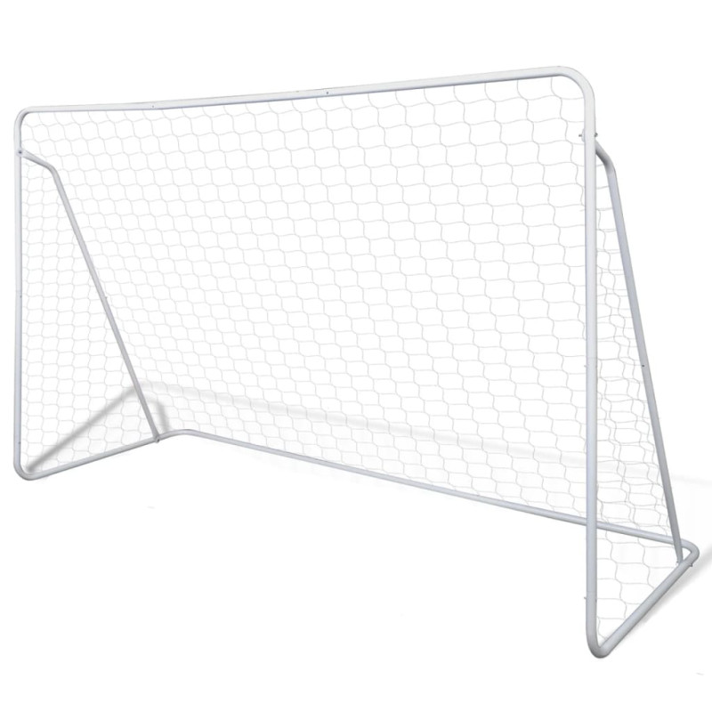 Filets de but de football Acier 2 pcs 240x90x150 cm