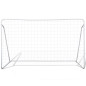 Filets de but de football Acier 2 pcs 240x90x150 cm