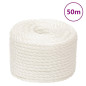 Corde de travail Blanc 10 mm 50 m polypropylène