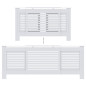 Cache radiateur MDF Blanc 205 cm