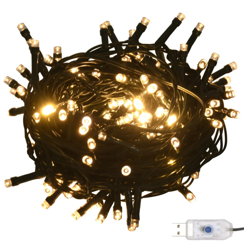 Set de boules de Noël avec pic et 150 LED 61 pcs Doré et bronze