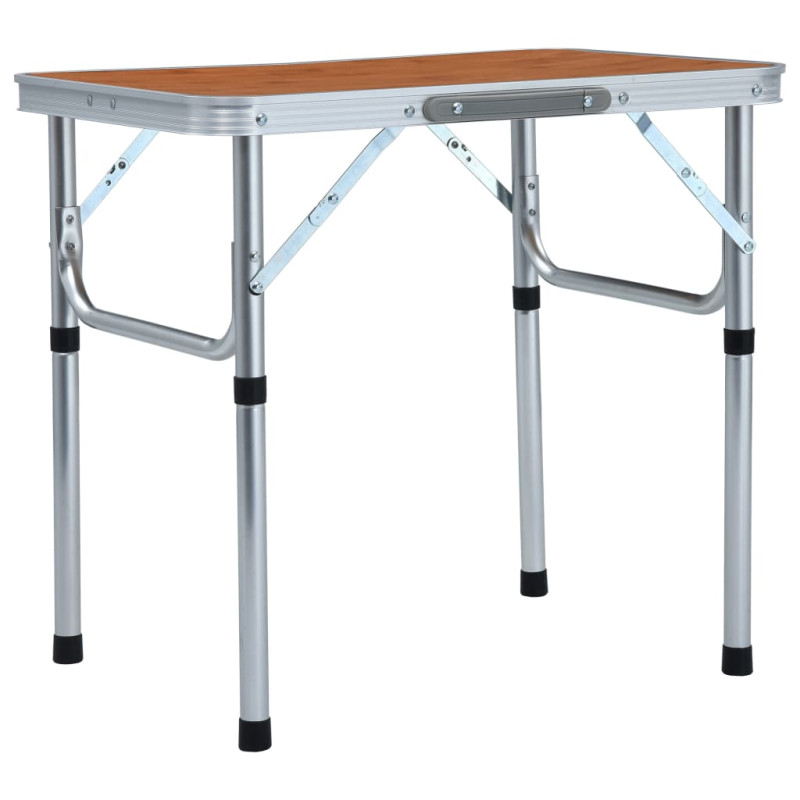 Table pliable de camping Aluminium 60x45 cm