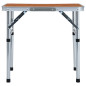 Table pliable de camping Aluminium 60x45 cm