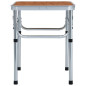 Table pliable de camping Aluminium 60x45 cm