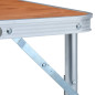 Table pliable de camping Aluminium 60x45 cm