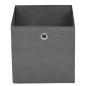 Boîtes de rangement 4 pcs Tissu intissé 28x28x28 cm Gris