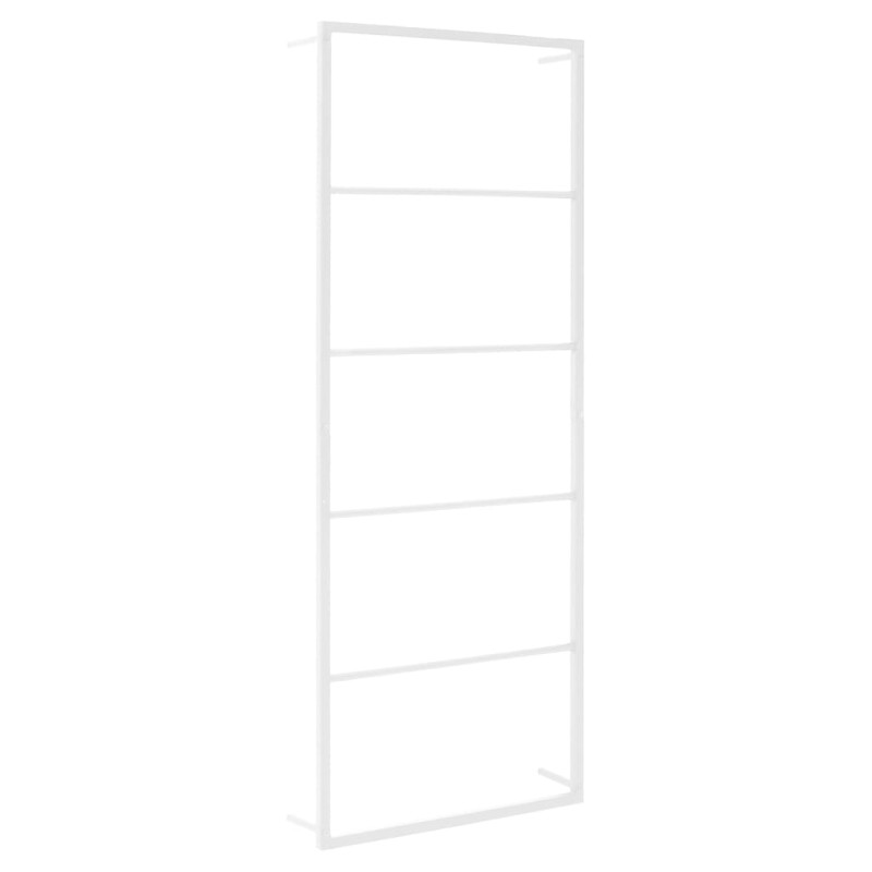 Porte serviette Blanc 45x10x115 cm Acier