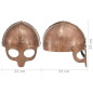 Casque de viking de réplique antique pour GN Cuivre Acier