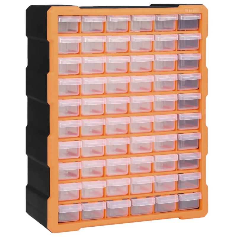 Organisateur multi tiroirs avec 60 tiroirs 38x16x47,5 cm