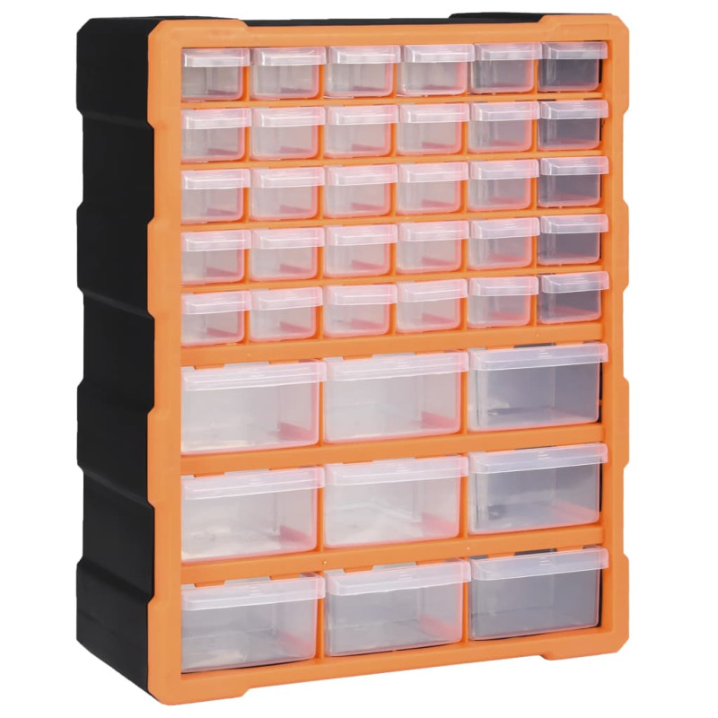 Organisateur multi tiroirs avec 39 tiroirs 38x16x47 cm