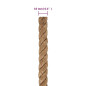 Corde de jute 25 m de long 10 mm d épaisseur