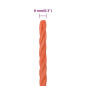 Corde de travail Orange 8 mm 250 m Polypropylène