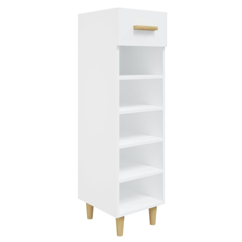 Armoire à chaussures Blanc 30x35x105 cm Bois d ingénierie