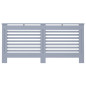 Cache radiateur anthracite 172x19x81,5 cm MDF