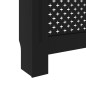 Cache radiateur noir 152x19x81,5 cm MDF