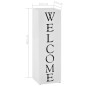 Porte parapluie Welcome Acier Blanc 