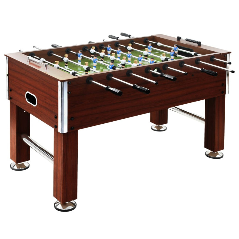 Table de football Acier 60 kg 140 x 74,5 x 87,5 cm Marron