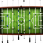 Table de football Acier 60 kg 140 x 74,5 x 87,5 cm Marron