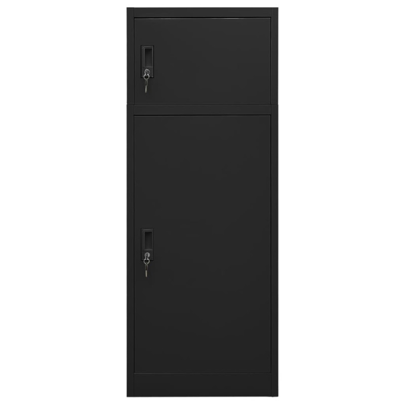 Armoire à selles Noir 53x53x140 cm Acier 