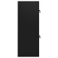 Armoire à selles Noir 53x53x140 cm Acier 