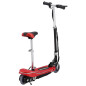  Trottinette pour enfants avec selle et LED 120 W rouge